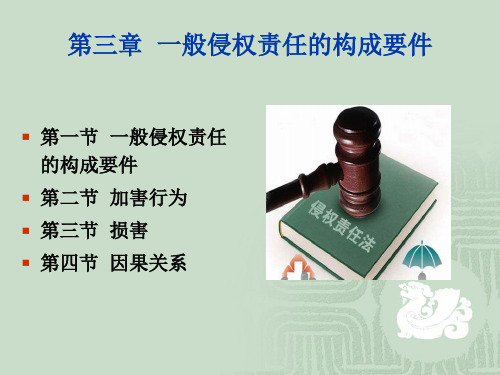 第三章 一般侵权责任的构成要件