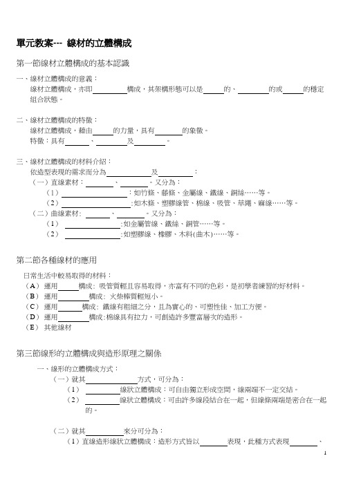 第九章线材的立体构成