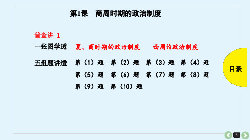 第1课-商周时期的政治制度