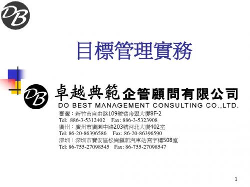 目标管理实务
