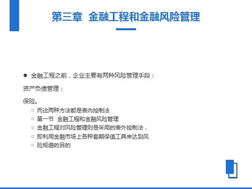 金融工程和金融风险管理