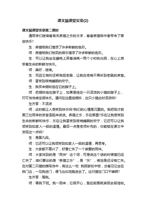 课文猫课堂实录（2）