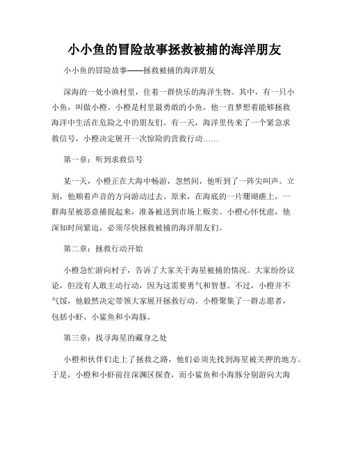 小小鱼的冒险故事拯救被捕的海洋朋友