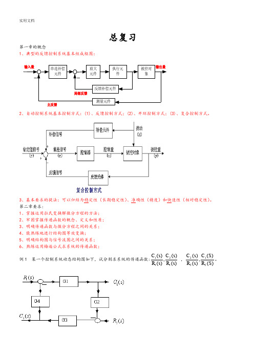 自动控制原理总复习资料(完美)