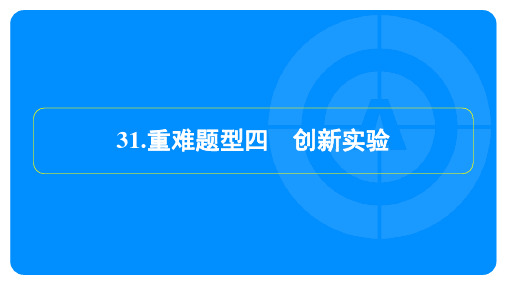 2025年中考化学总复习重难题型四 创新实验