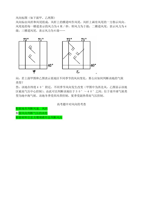 高考地理风向标图及相关试题