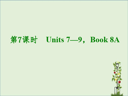 2014届中考英语一轮复习PPT课件 第7课时 Units 7—9,Book 8A