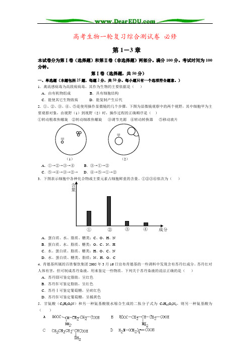 高考生物一轮复习综合测试卷 必修