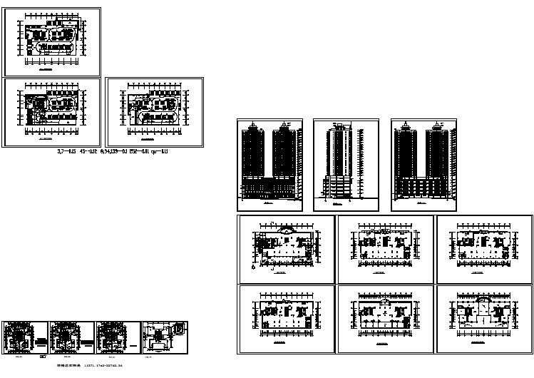 某地二十四层商业住宅户型建筑设计图