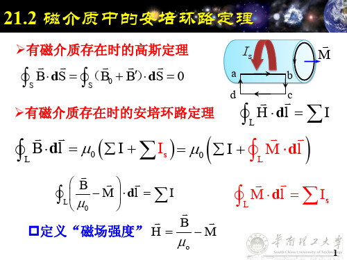 磁介质中的安培环路定理