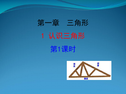 七年级数学上册 第一章 三角形 1认识三角形第1课时课件 鲁教版五四制