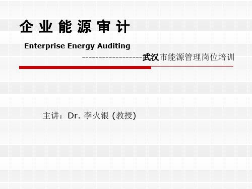 1能源审计(面向机构)-李银火