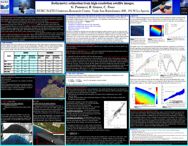 Bathymetry estimation from high-resolution satellite images.