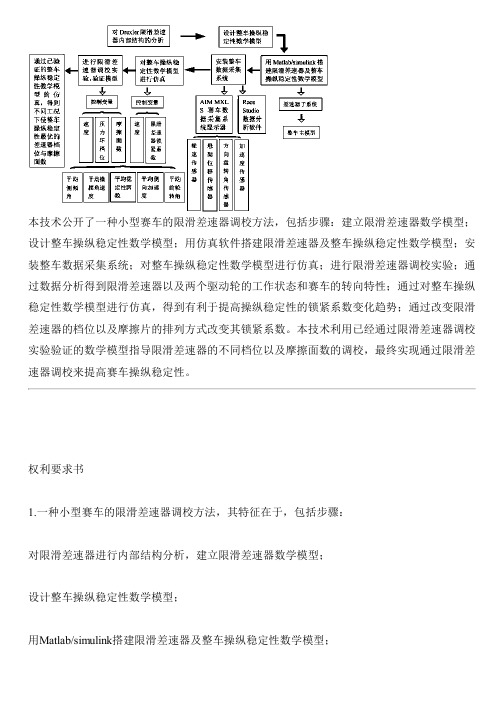 小型赛车的限滑差速器调校方法与设计方案