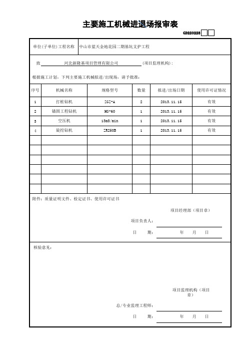 28主要施工机械进退场报审表GD220228.