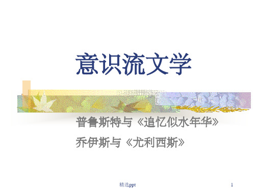 意识流文学ppt课件