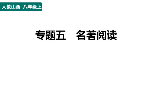 八年级语文上册专题五 名著阅读作业