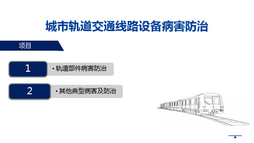 《城市轨道线路养护与维修技术》 05 城市轨道交通线路设备病害防治