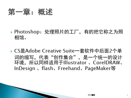 photoshop简介原稿  ppt课件