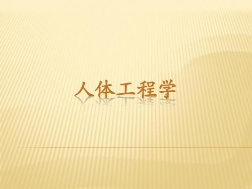 人体工程学第二章人体工程学基础