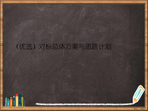 优选对标总体方案与思路计划演示ppt