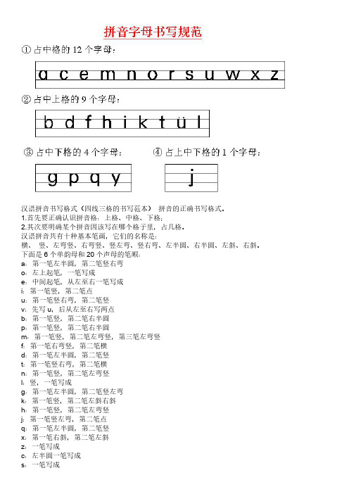 a o e i u 26个字母的书写格式