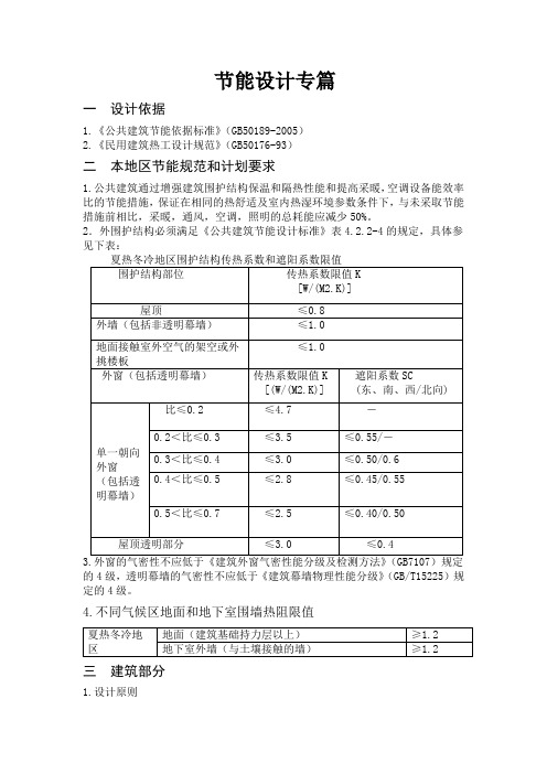 节能设计专篇