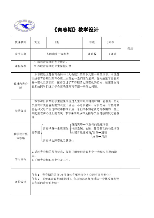 第一章第三节青春期