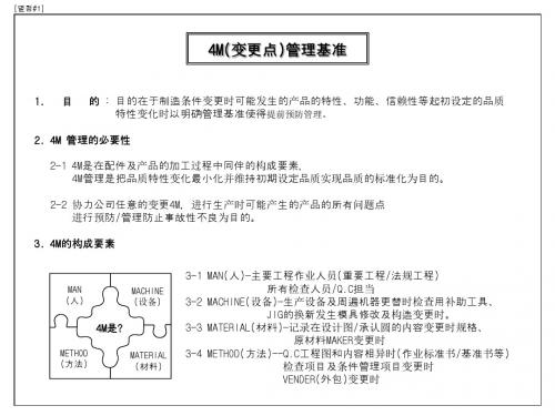 4M(变更点)管理基准-精选文档