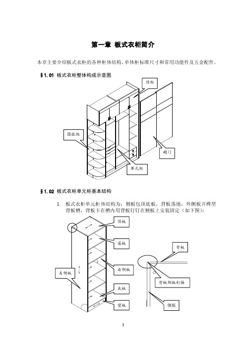 板式衣柜说明书（汇总）20081103V1