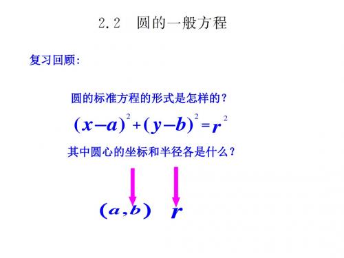 圆的一般方程