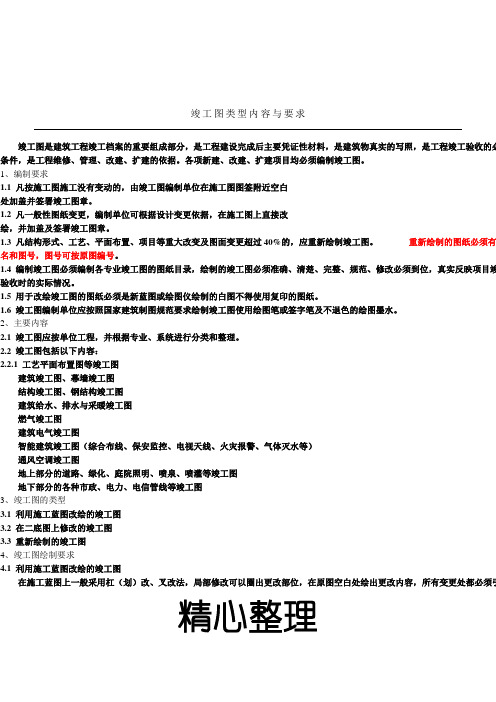 竣工图绘制规范及标准