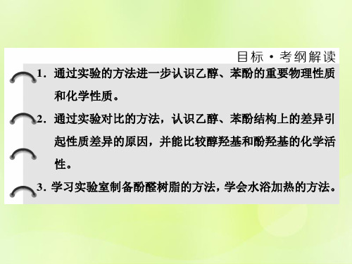 浙江专用高中化学专题2物质性质的研究课题2乙醇和苯酚的性质课件苏教版选修6