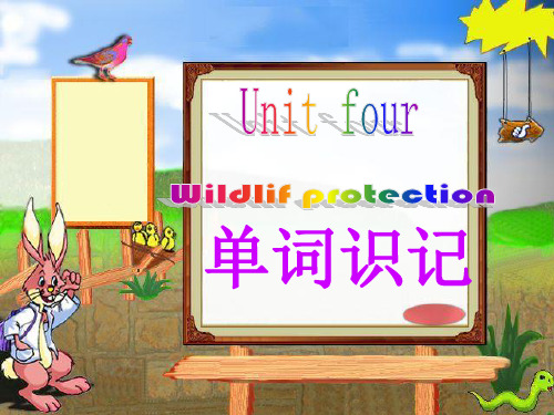 必修 2 unit 4 Wildlife protection 单词识记课件