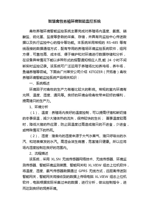 智慧禽牧养殖环境智能监控系统