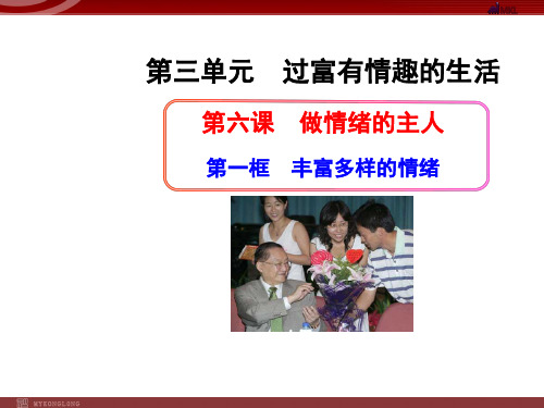 做情绪的主人 丰富多样的情绪 PPT