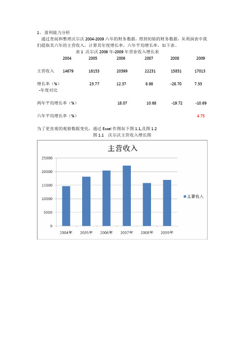 盈利能力与偿债能力分析。