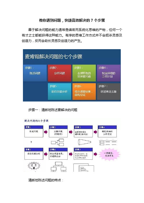 教你遇到问题，快捷高效解决的7个步骤