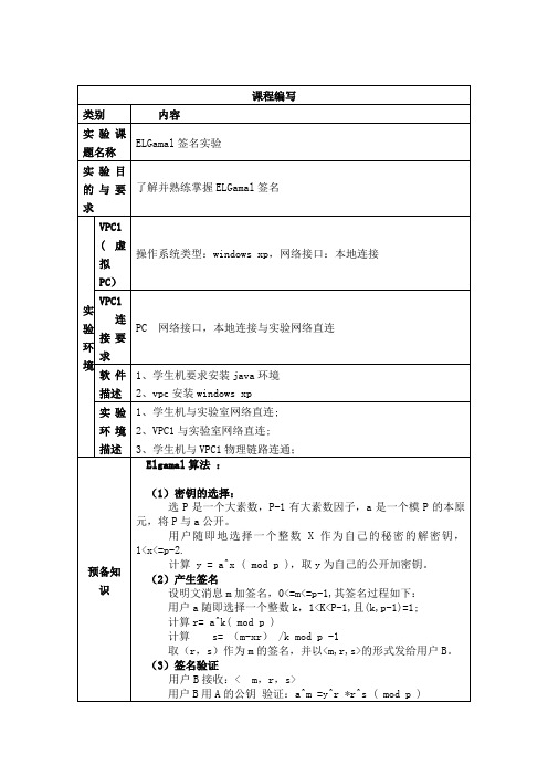 L001001023-ELGamal签名实验