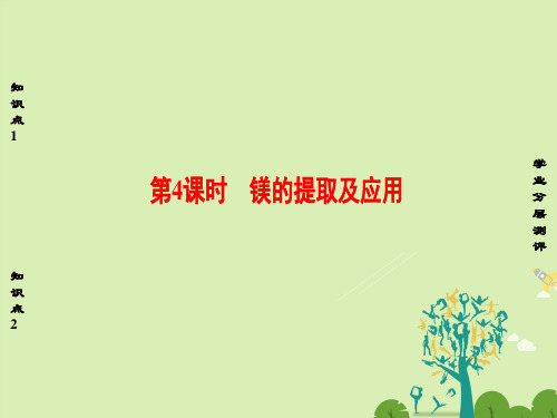 高中化学专题2从海水中获得的化学物质第2单元钠、镁及其化合物(第4课时)镁的提取及应用课件苏教版必修1