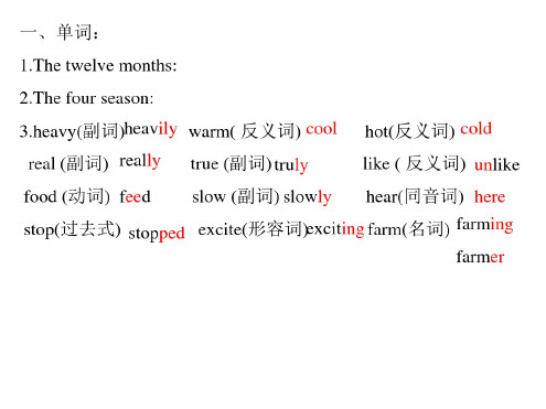 九年级英语上册期末常错题复习3