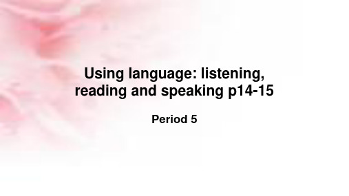 人教版高中英语必修五 Unit 2  Using language教学课件 (共23张PPT).pptx