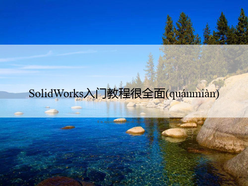 SolidWorks入门教程很全面