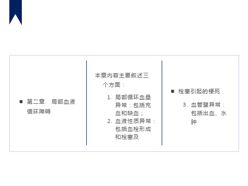 病理学第二章局部血液循环障碍