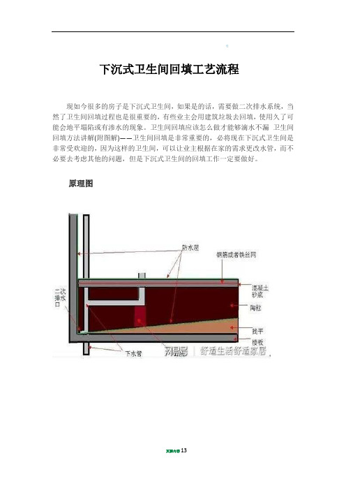 卫生间回填工艺