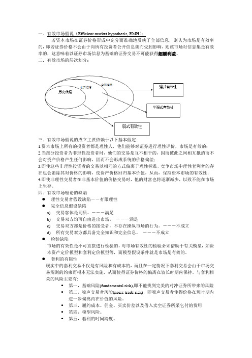 行为金融学重点