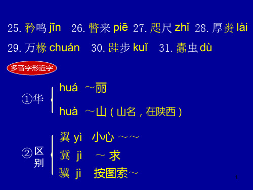 促织文言文知识归纳ppt课件