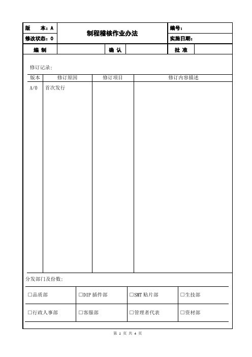 制程稽核作业办法