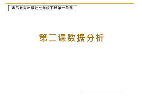 初中信息技术《数据分析(11)》教学课件设计