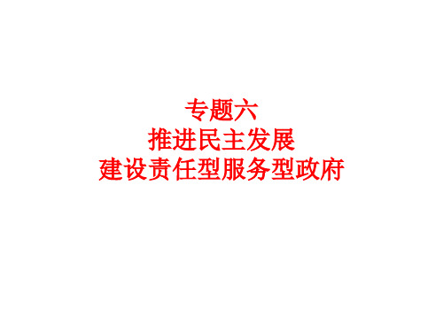 高三政治建设责任型服务型政府(2019年11月整理)